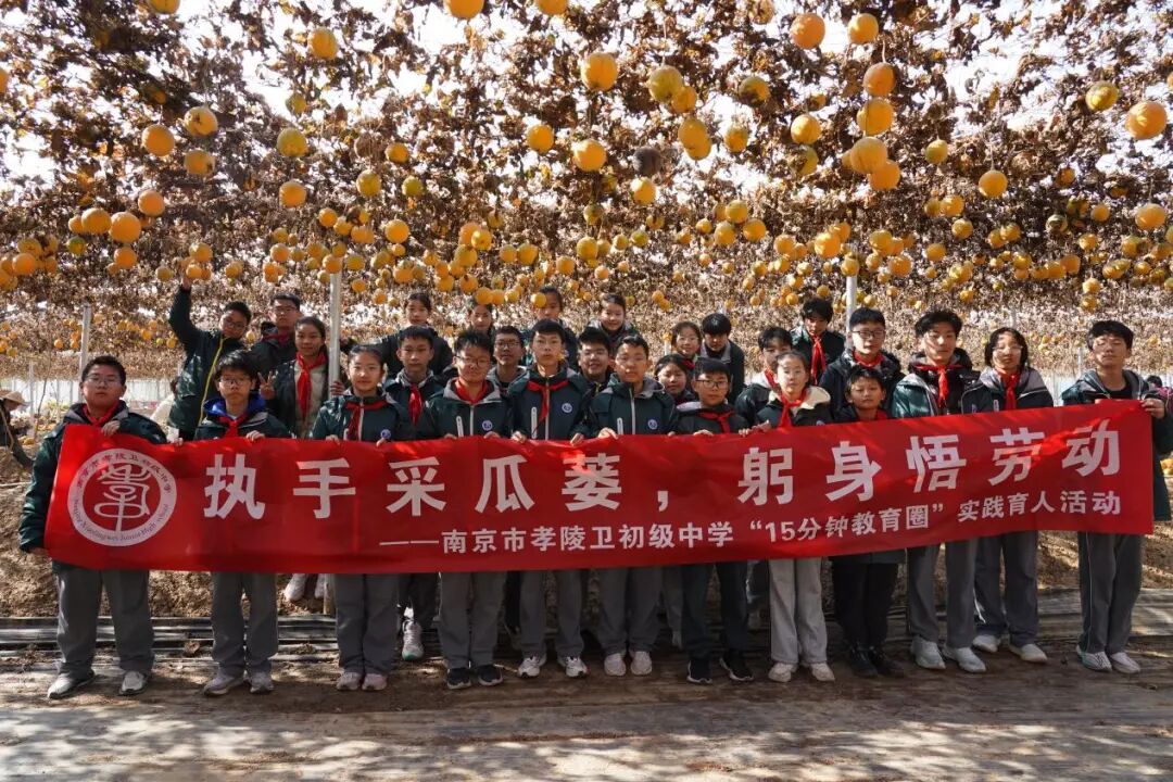 执手采瓜蒌,躬身悟劳动 南京市孝陵卫初级中学学子走进省农科院,体验别样课堂