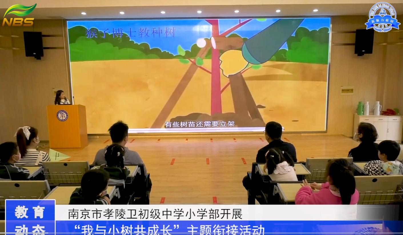 南京市孝陵卫初级中学小学部开展“我与小树共成长”主题衔接活动
