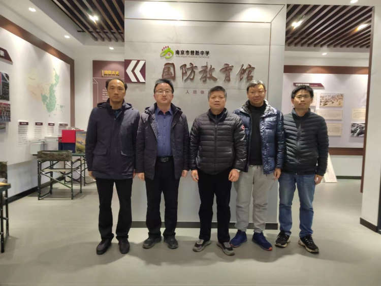 栖霞区国动办专项检查营防中学人防教育馆消防安全