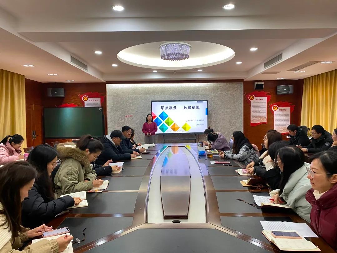 【相长·教学】聚焦质量,数据赋能 —— ——南京市立贤小学召开2月教学例会