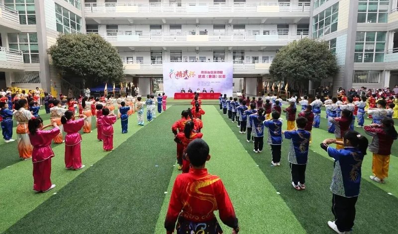 聚焦雨花 | 武韵校园 龙腾狮跃 ——雨花台区举办2025年'精武杯'武术(套路)比赛